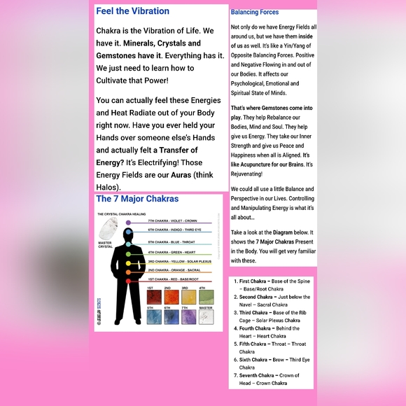 CHAKRA STONES 101 - JUST FOR FUN AND KNOWLEDGE. - Picture 6 of 13